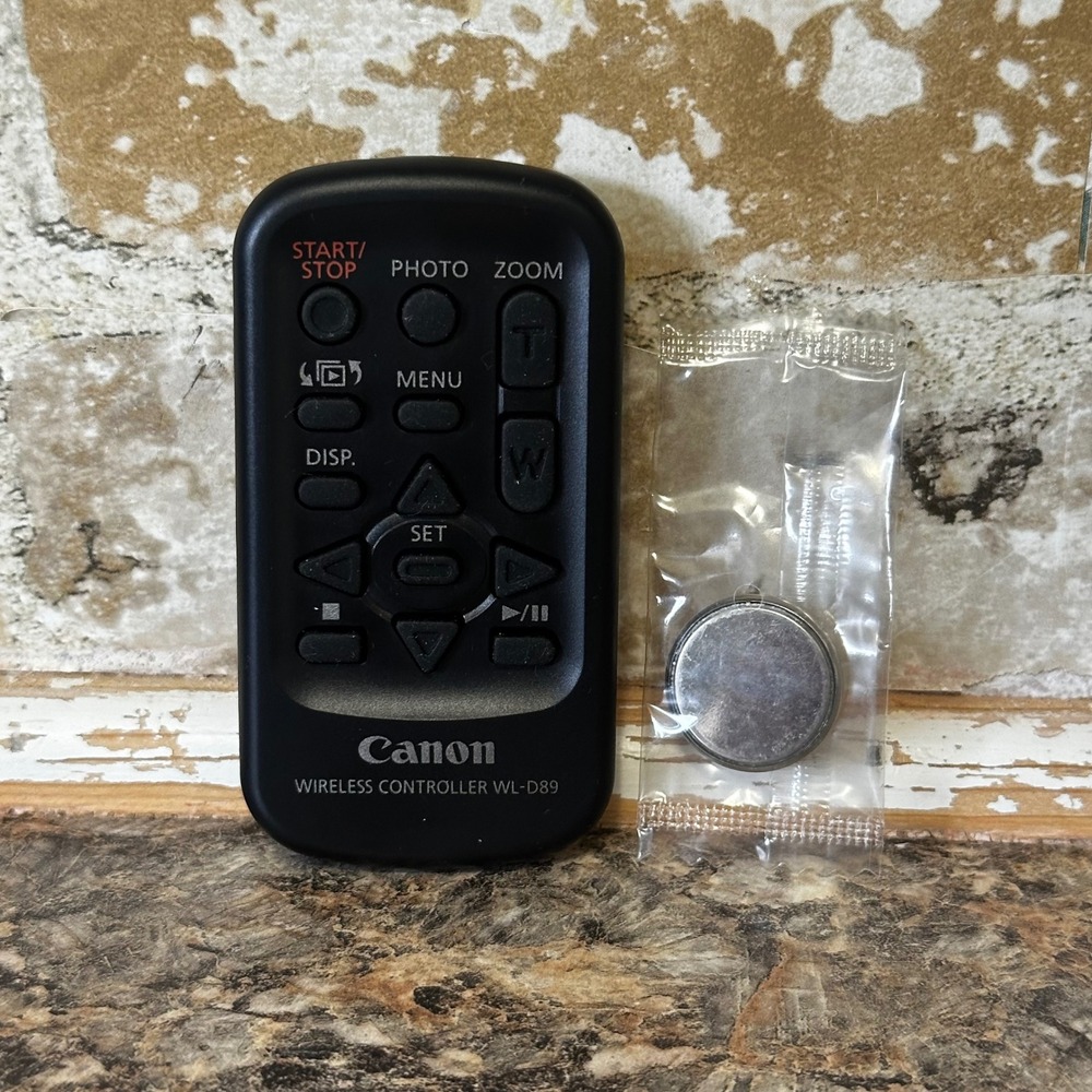 Canon Wireless Controller WL-D89 Remote OS Black Excellent Vixia Accessory
